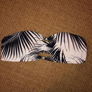 Mikoh palm tree bandeau bikini top